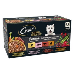 CESAR® NATURAL GOODNESS™ Casserole in Saus 100 g 8-Pack image